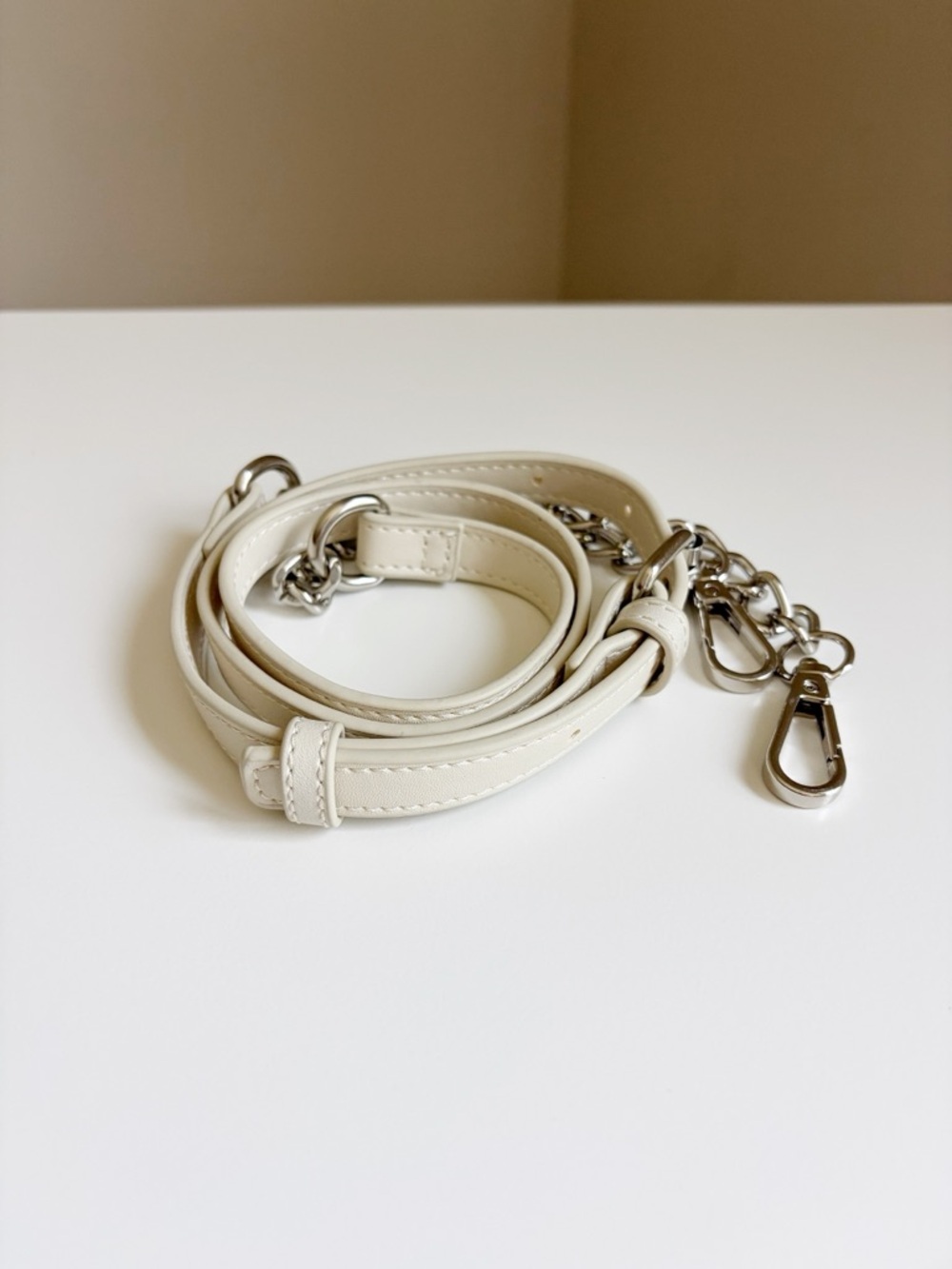 Betsey Johnson White Crossbody Strap